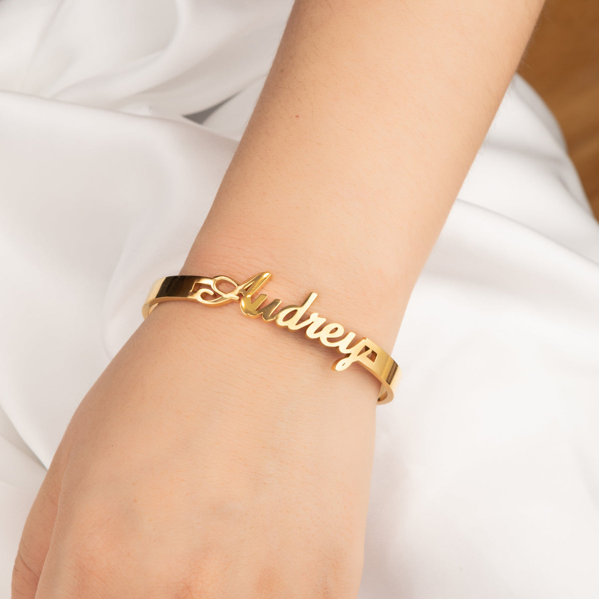 Personalised Open Bangle Bracelet