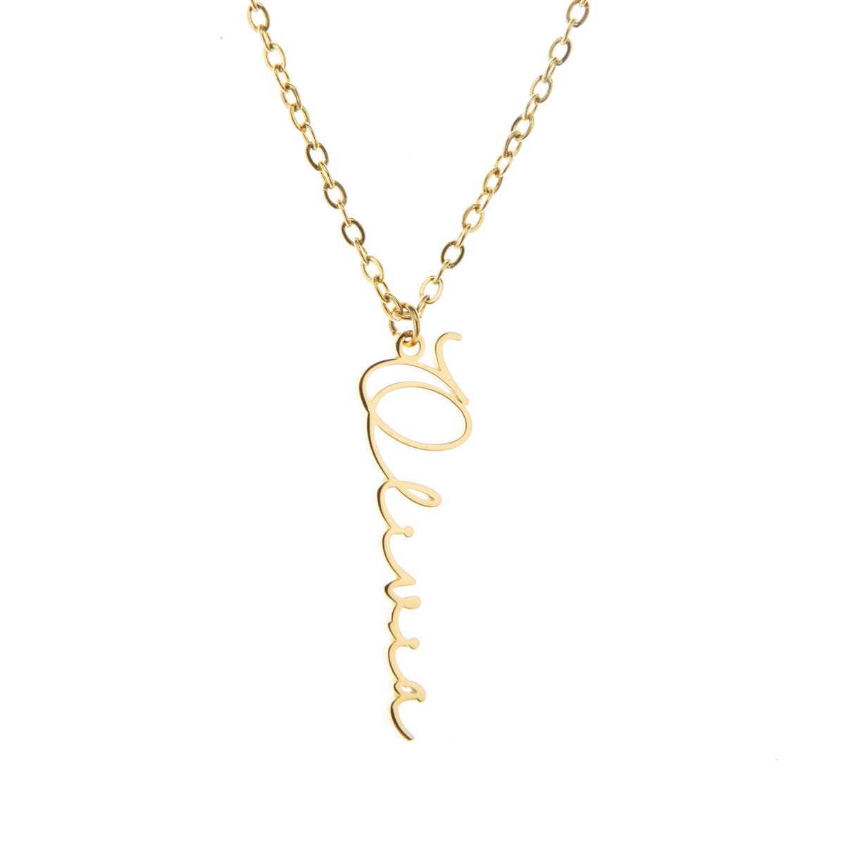 Personalised Vertical Name Necklace