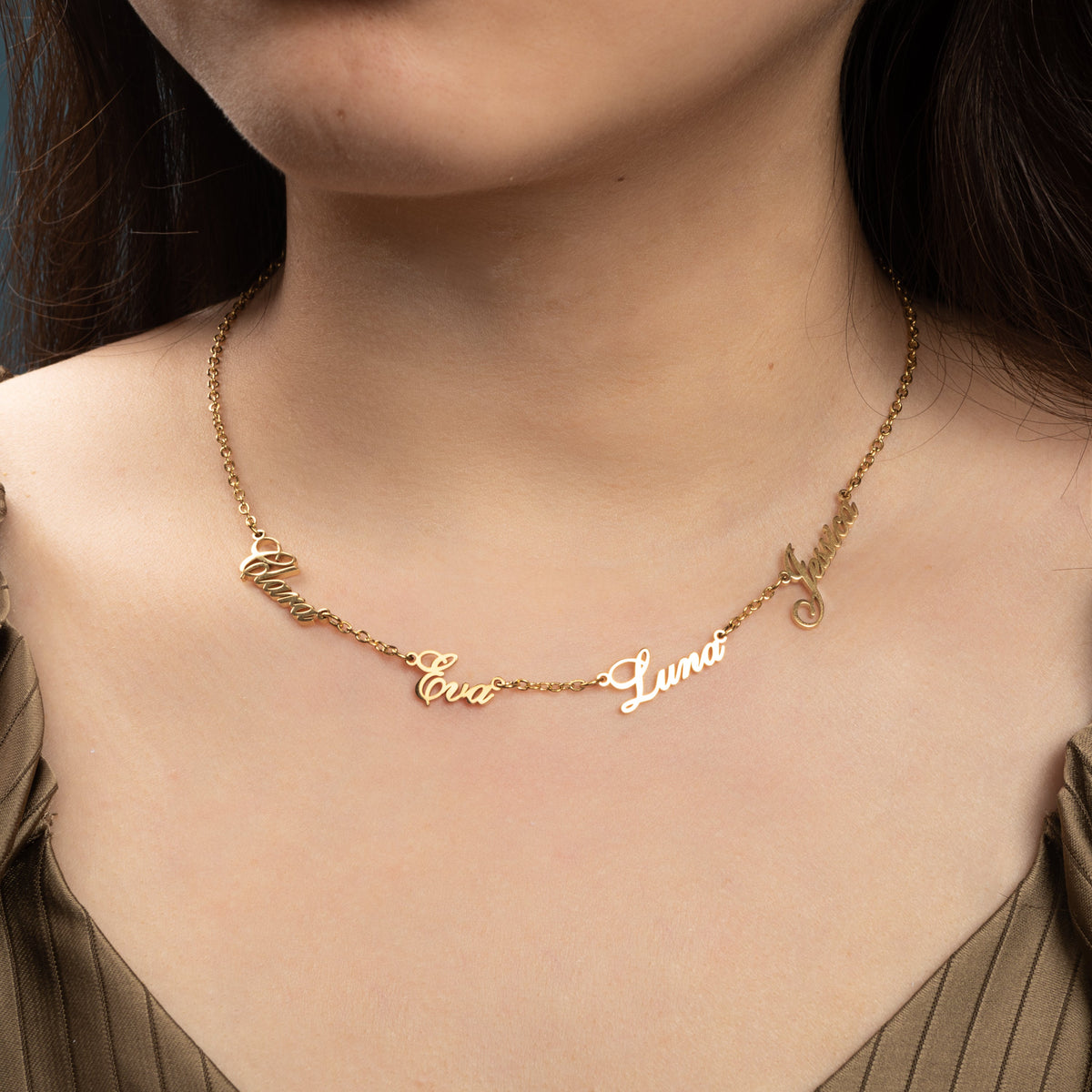Personalised Name Necklace – 2 to 5 Names