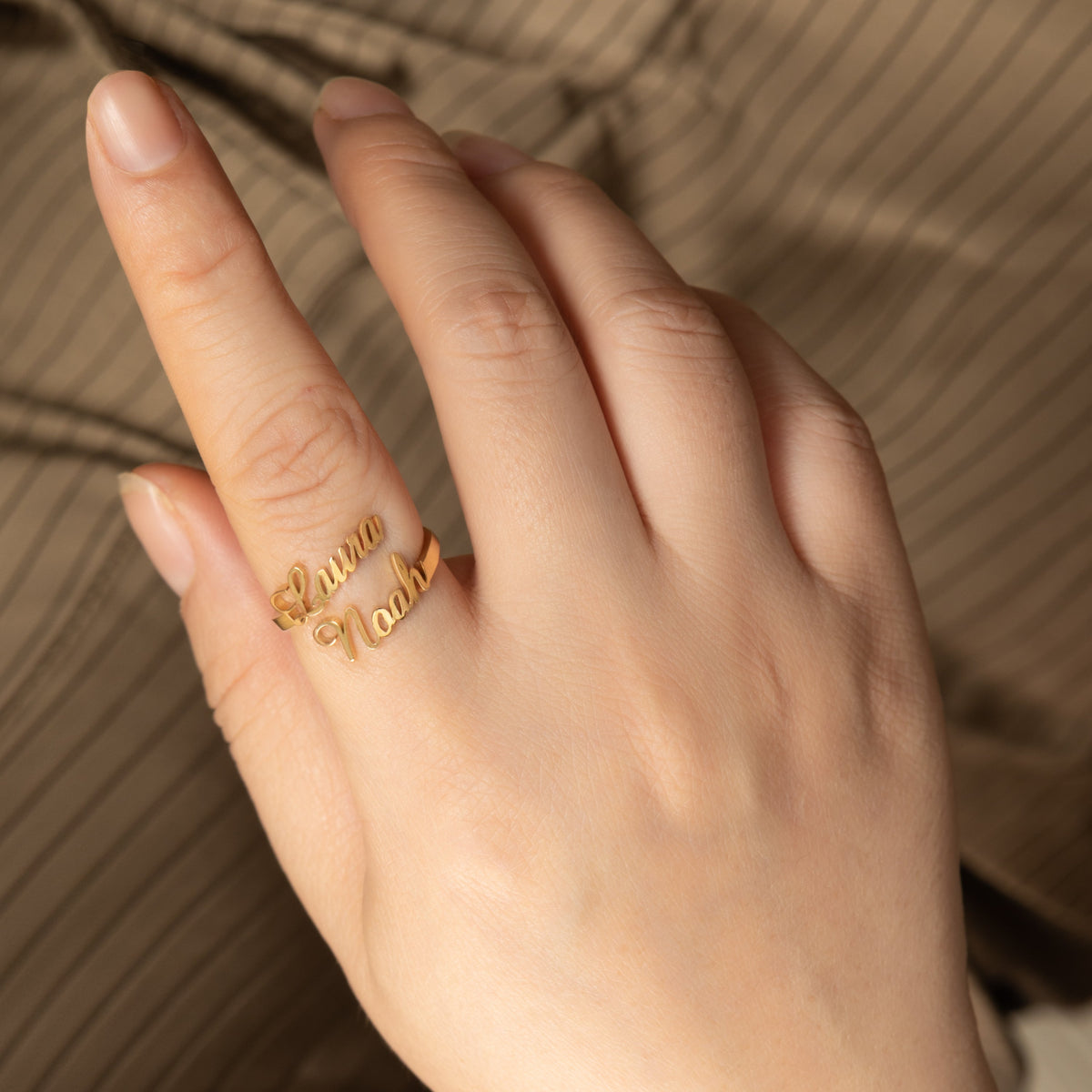 Personalised Two-Name Ring