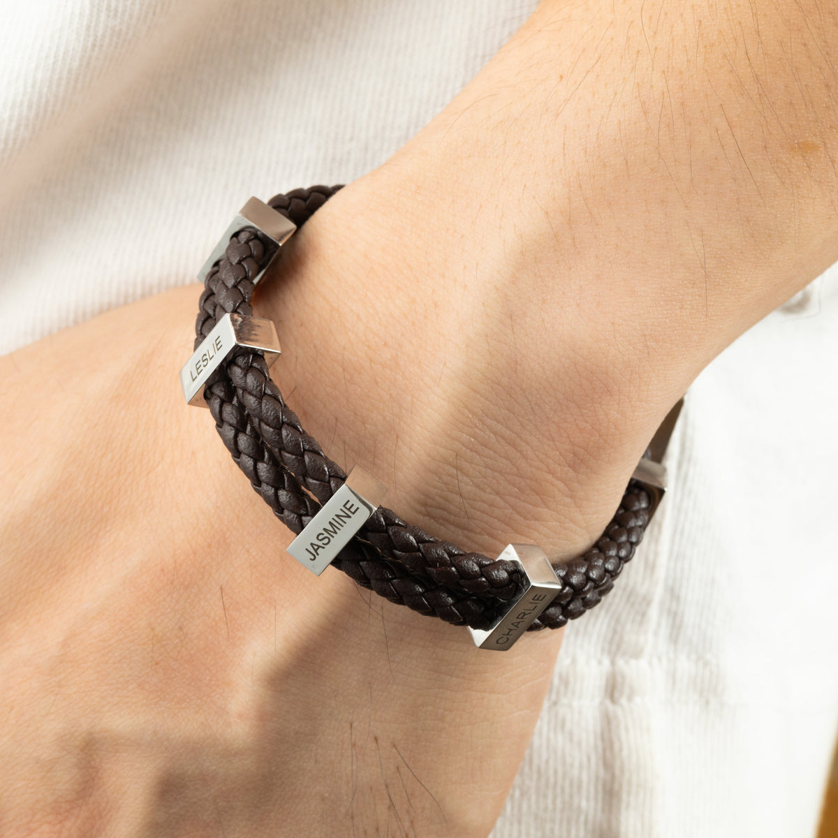 Men’s Braided Leather Bracelet