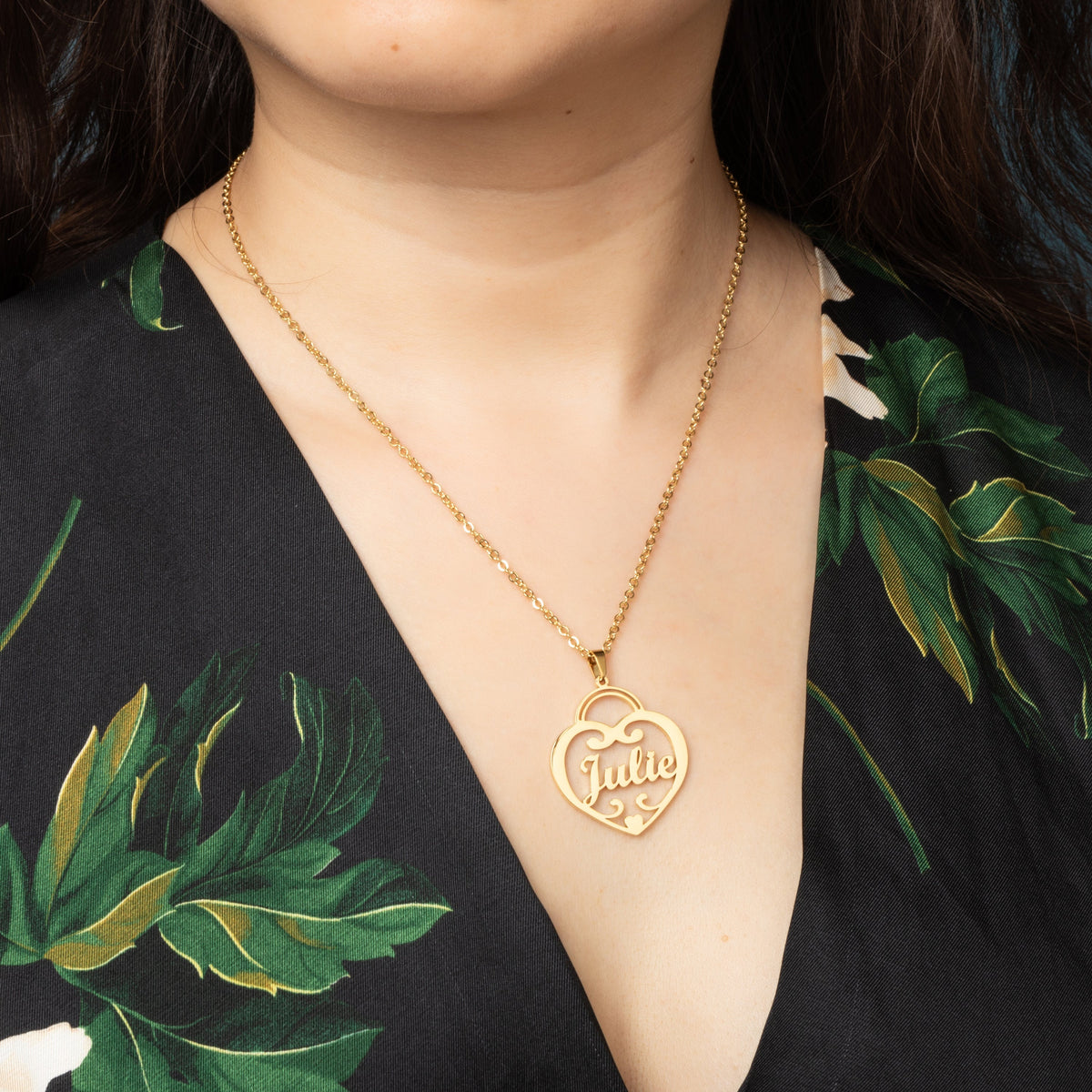 Personalised Heart Name Necklace