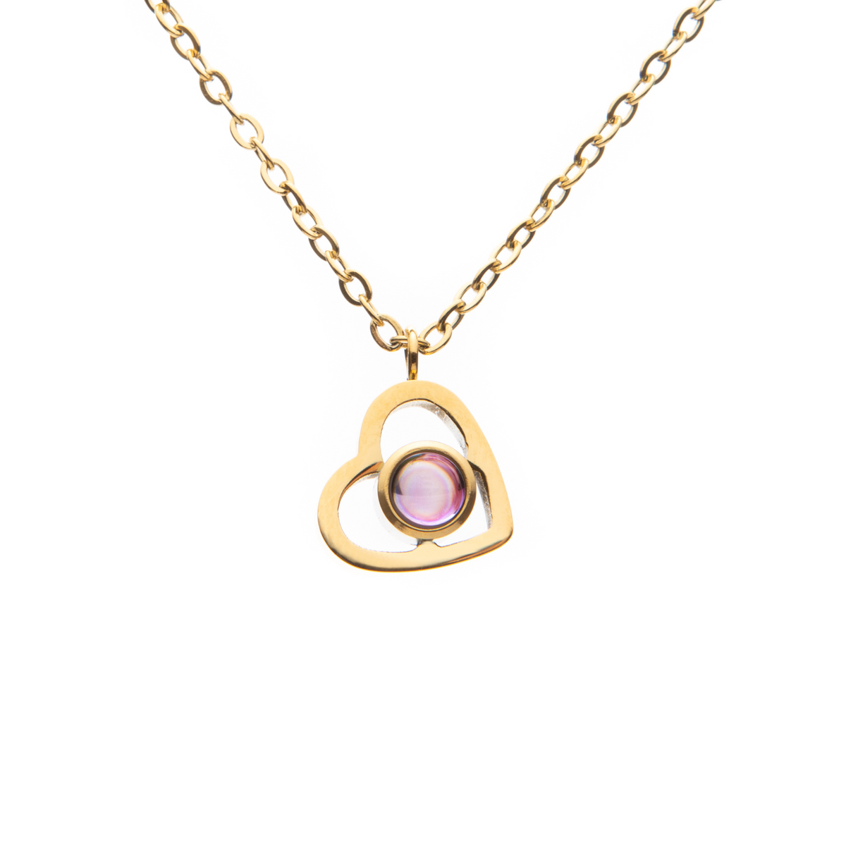 Heart Photo Projection Pendant