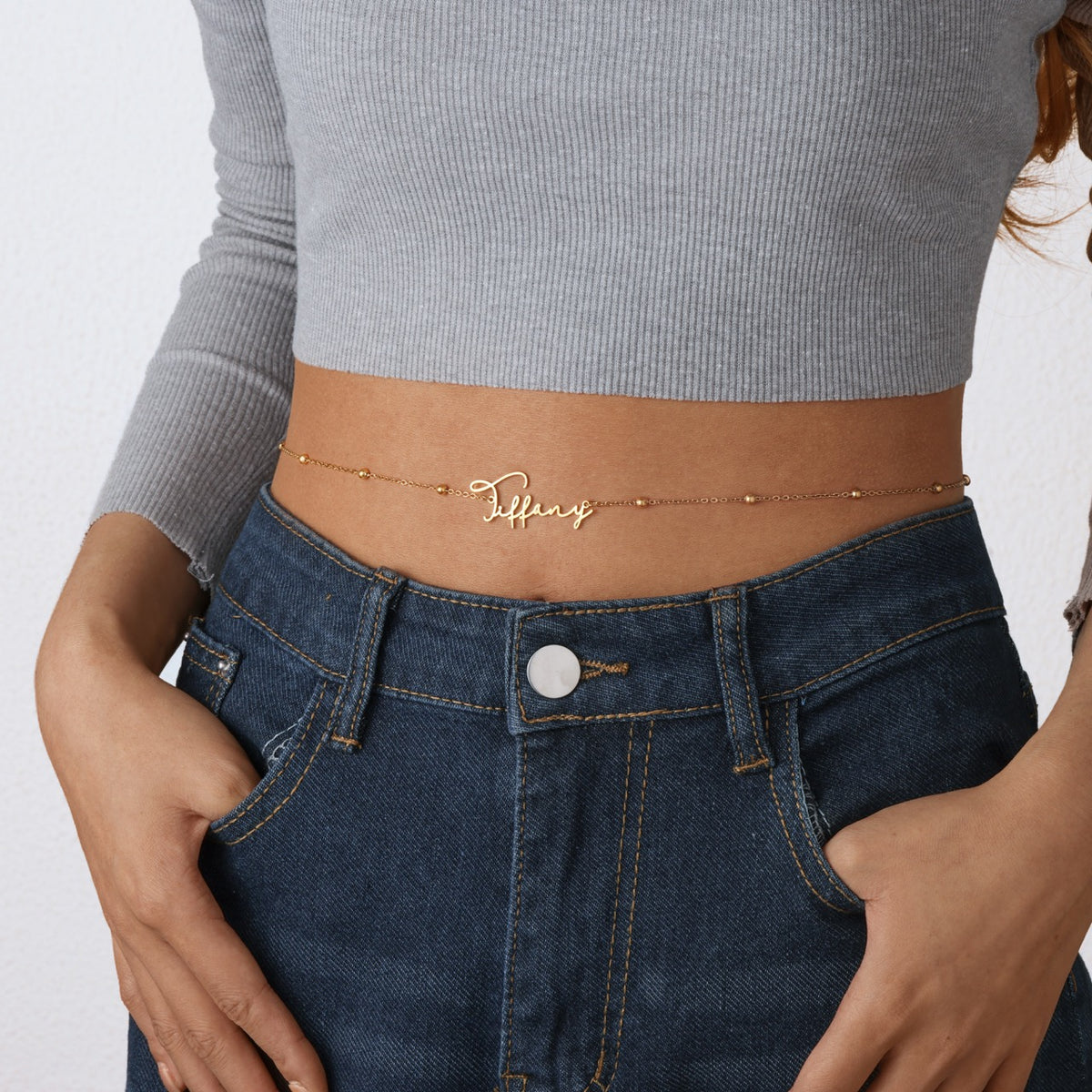 Charlotte Élégante – Cursive Name Chain