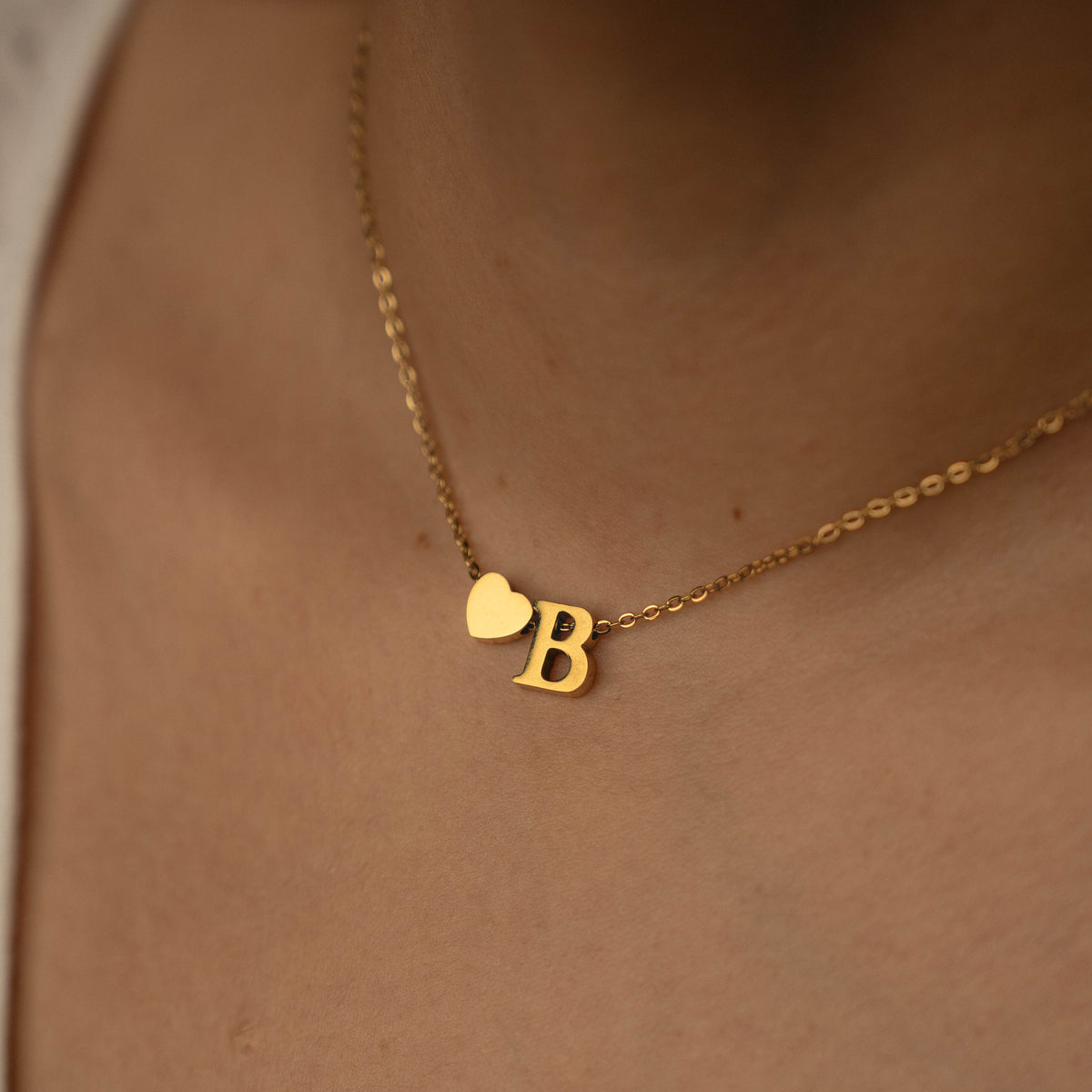 Personalised Initial Heart Necklace