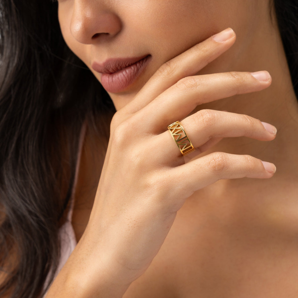 Personalised Roman Numerals Ring