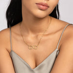 Personalised Four Name Infinity Necklace