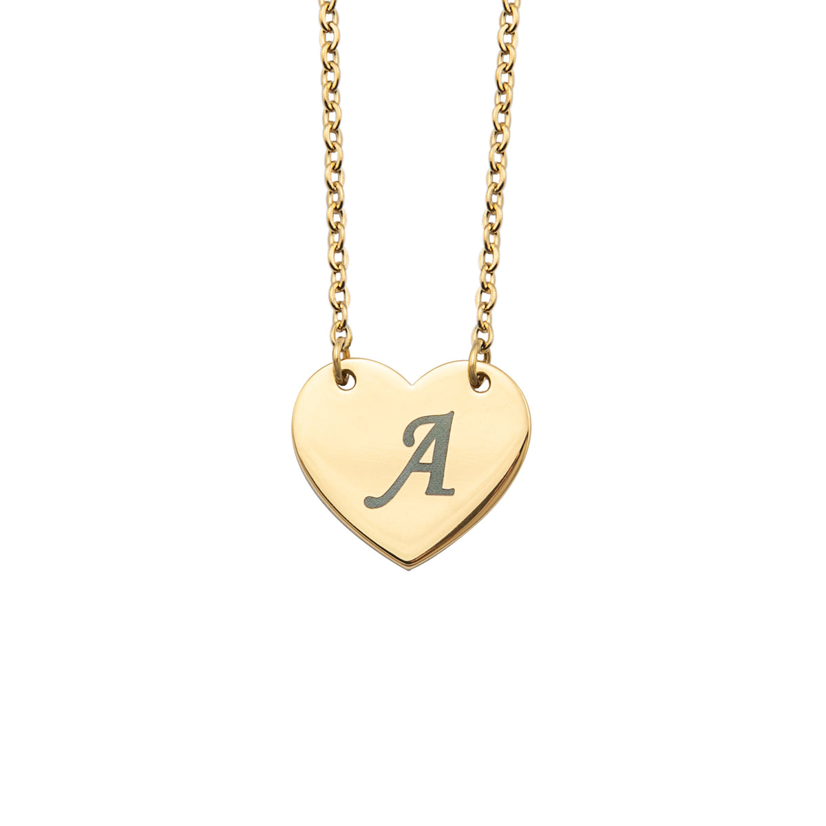 Personalised Heart Initial Necklace
