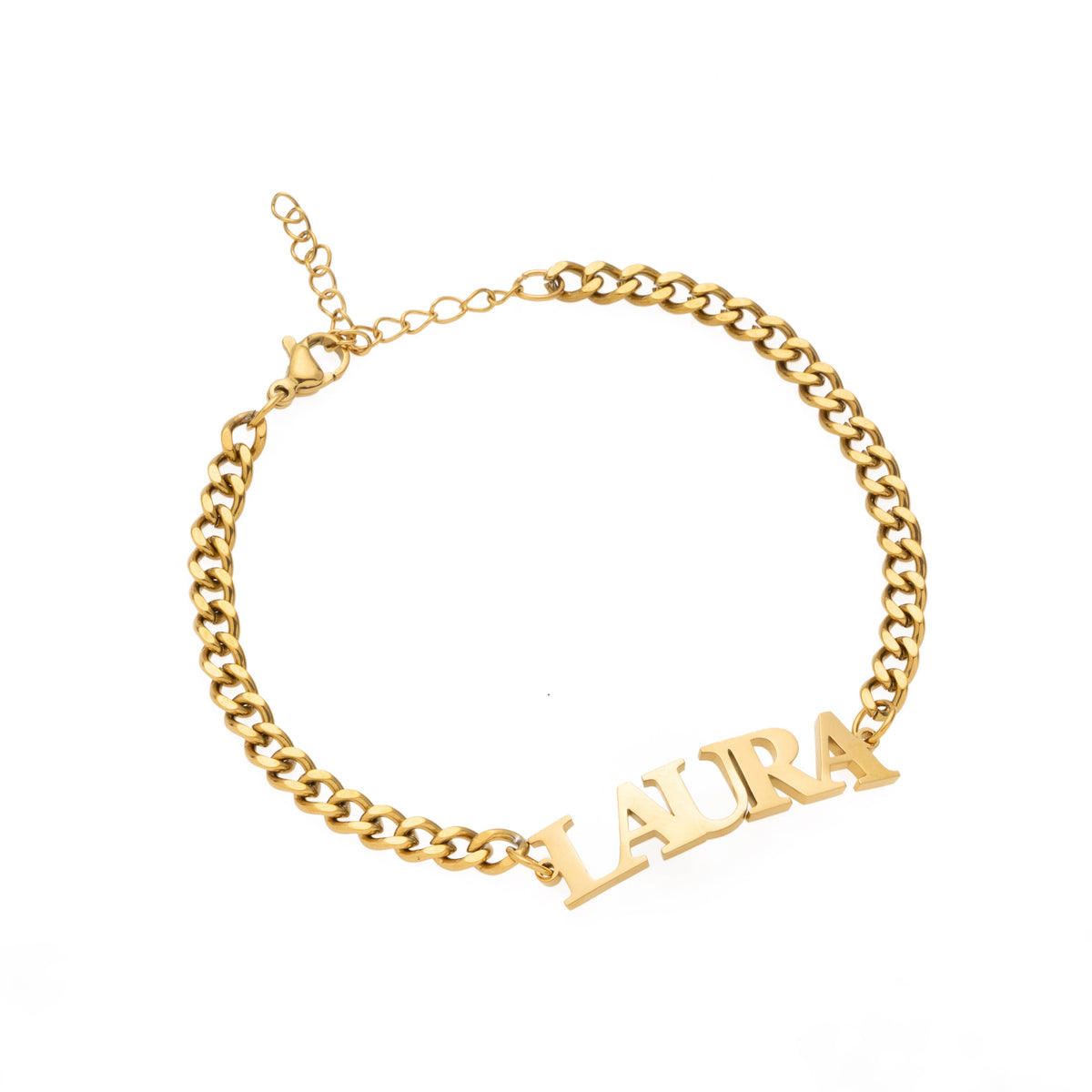 Customisable Uppercase Name Bracelet