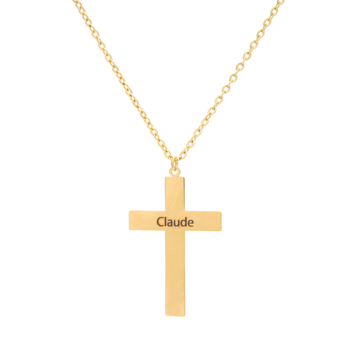 Personalised Men's Cross Necklace