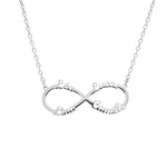 Personalised Four Name Infinity Necklace