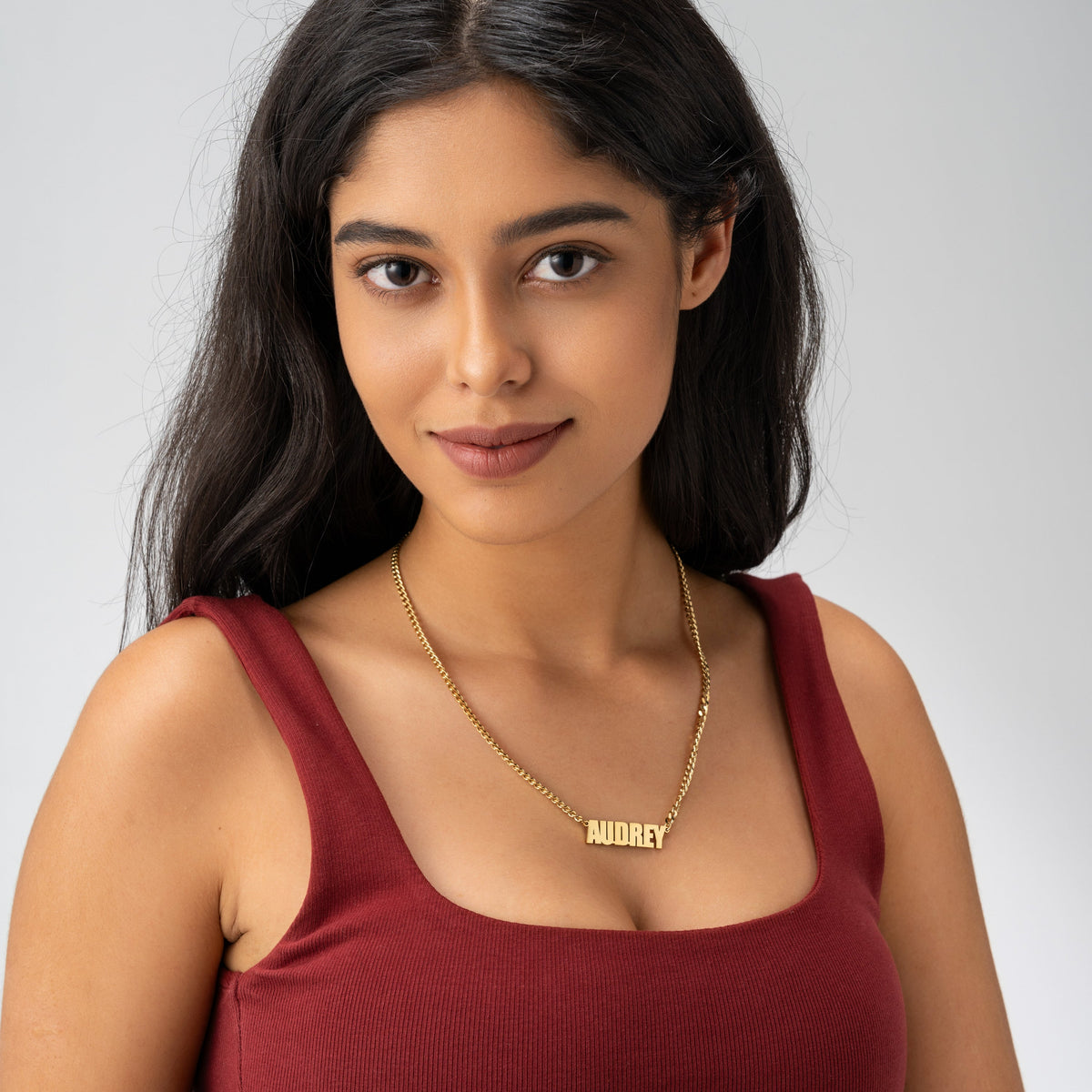 Personalised Name Necklace with Chunky Chain