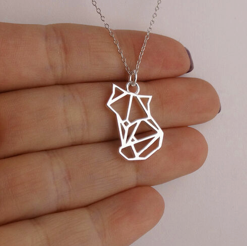 Origami Fox Necklace