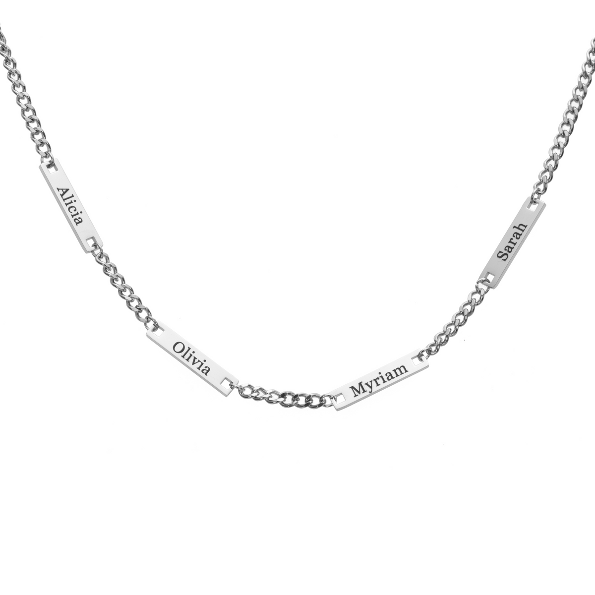 Men Sentinel Names Necklace