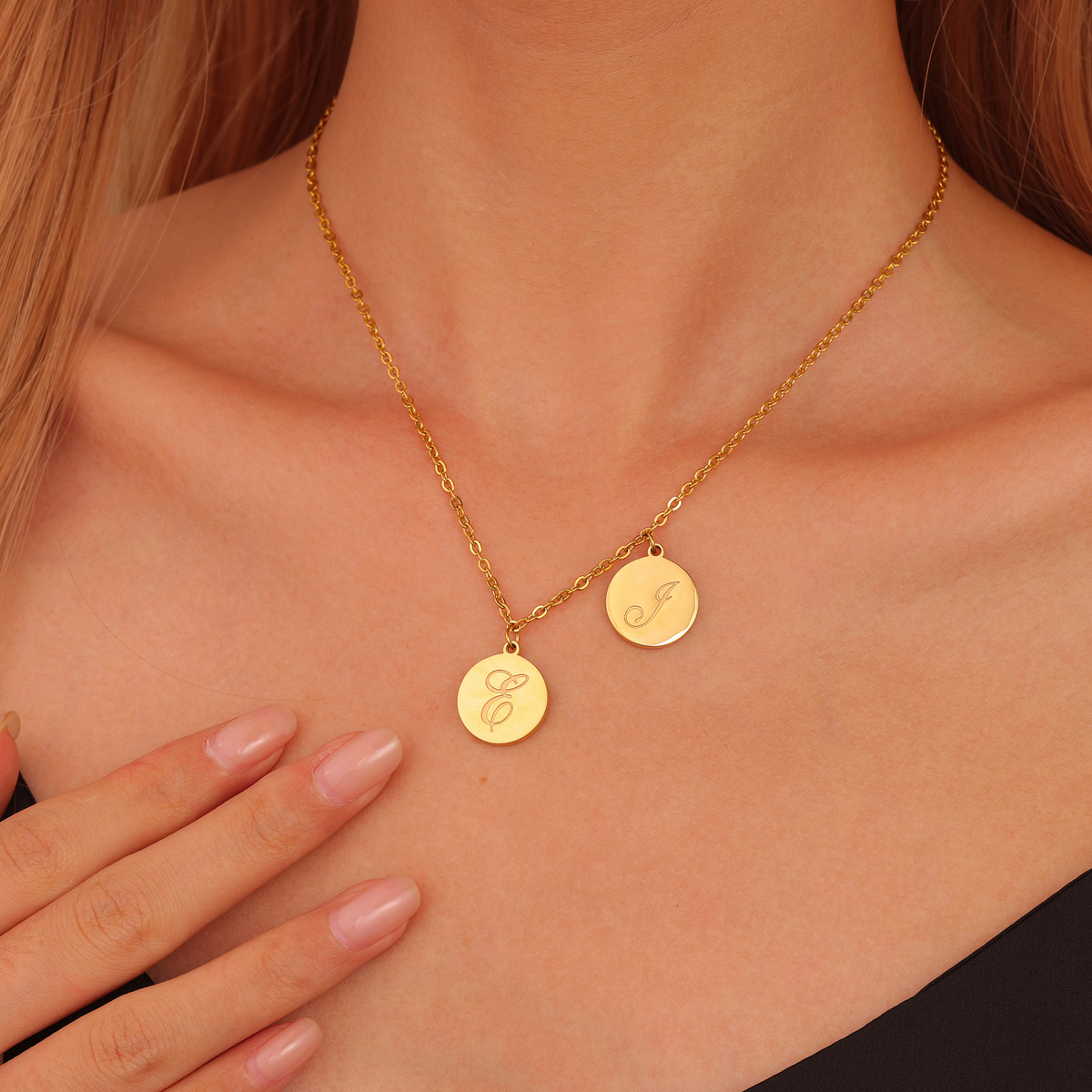 Personalised Initial Disc Necklace