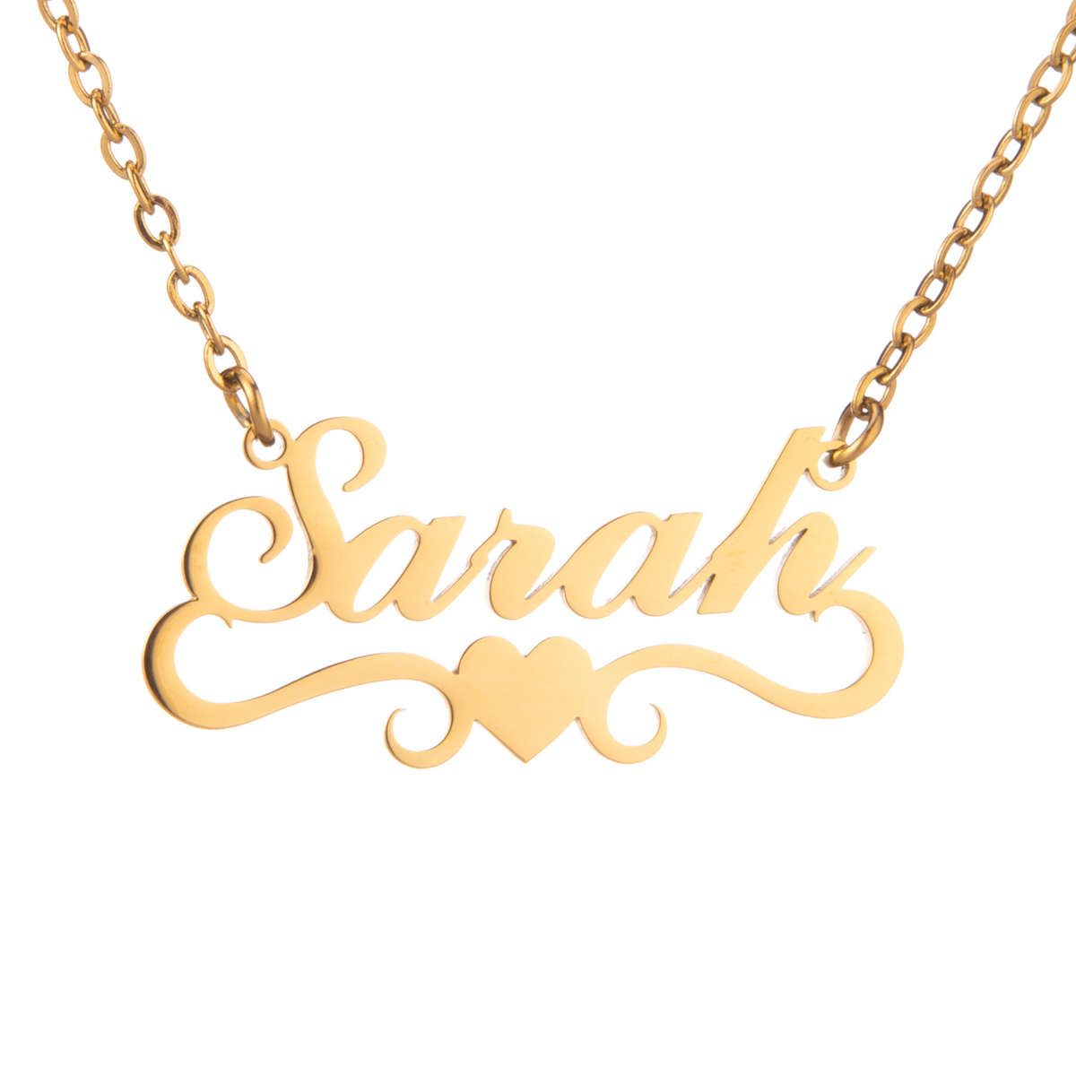 Personalised Wavy Heart Necklace