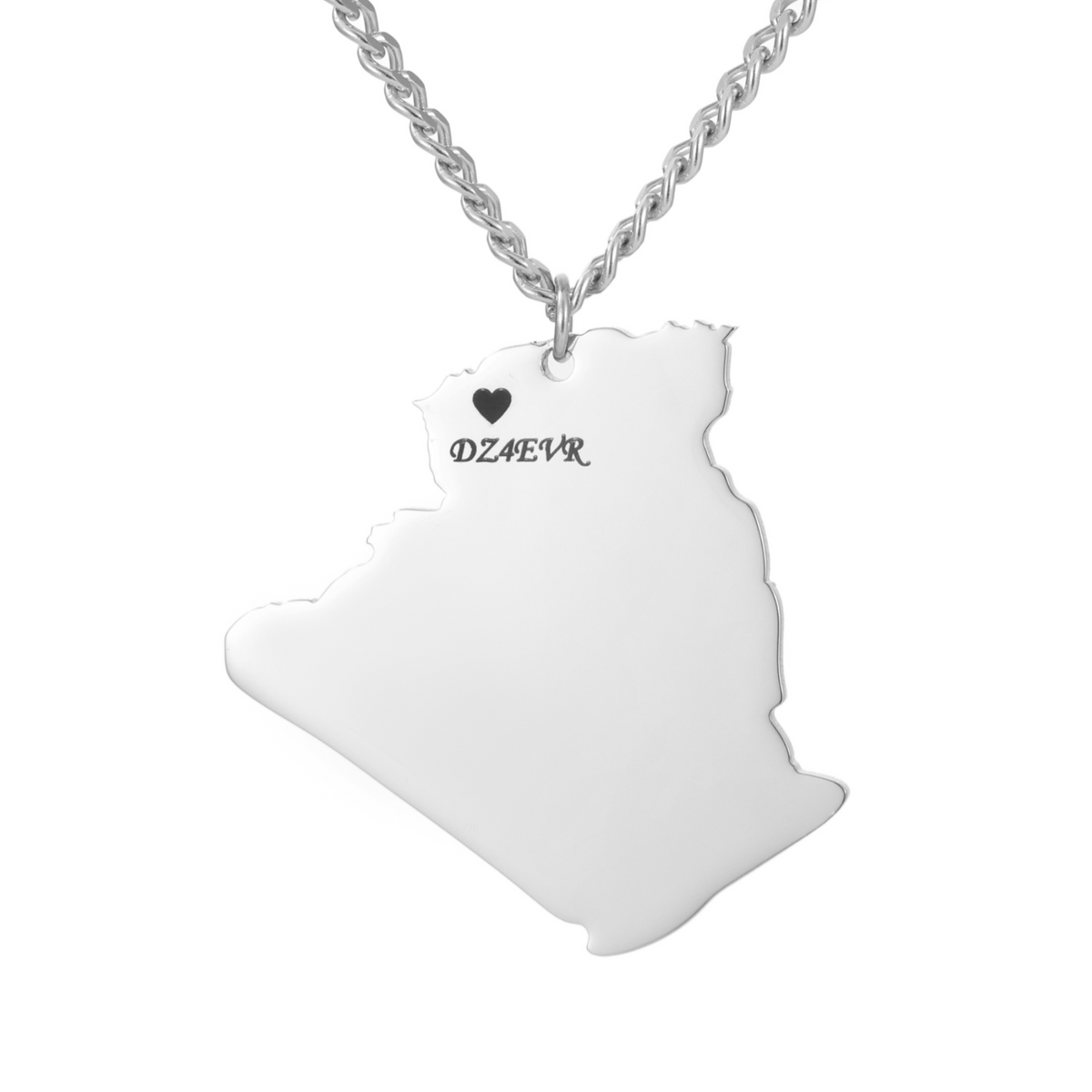 Men’s Personalised Map Pendant Necklace
